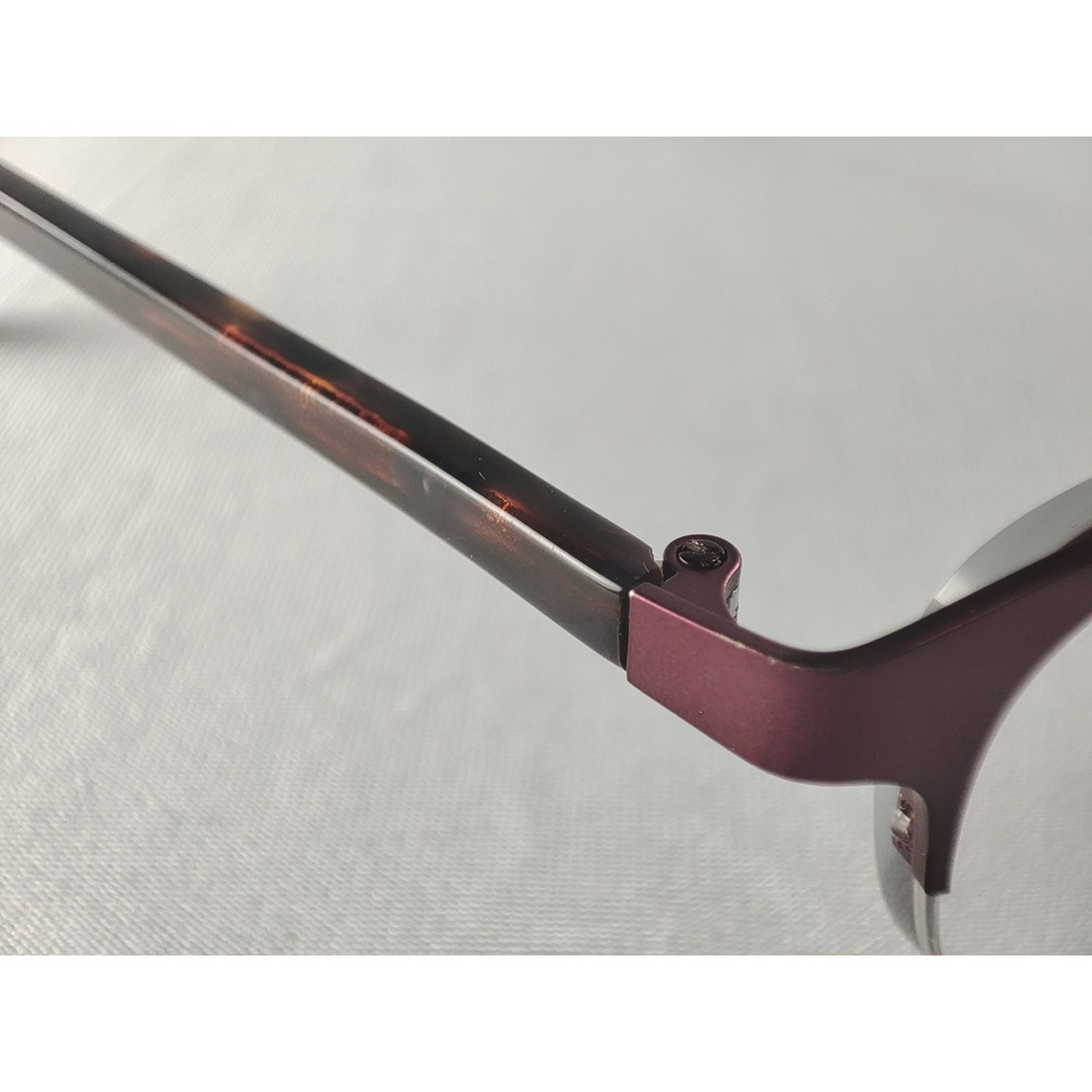 Member's Mark MM5022 Purple & Tortoise Semi-Rimless Eyeglass Frames 53-19-140 - Picture 5 of 10